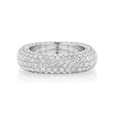 Anillo cuadrado brillante