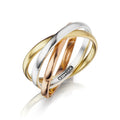 Tri - Color Trinity Ring