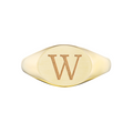 Anillo de sello ovalado Personalmente tuyo