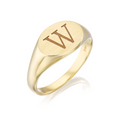 Anillo de sello ovalado Personalmente tuyo