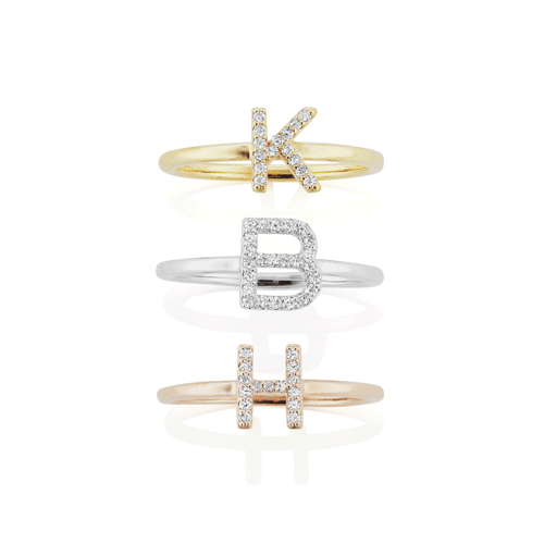 Anillo de diamantes personalmente tuyo