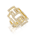 Anillo decorativo con Greca de diamantes 