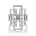 Anillo decorativo con Greca de diamantes 