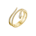 Diamond Snake Wrap Ring