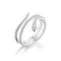 Diamond Snake Wrap Ring