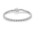 Pulsera clásica con línea de tenis de diamantes