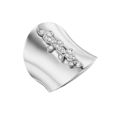 Anillo de hoja de guerrero 